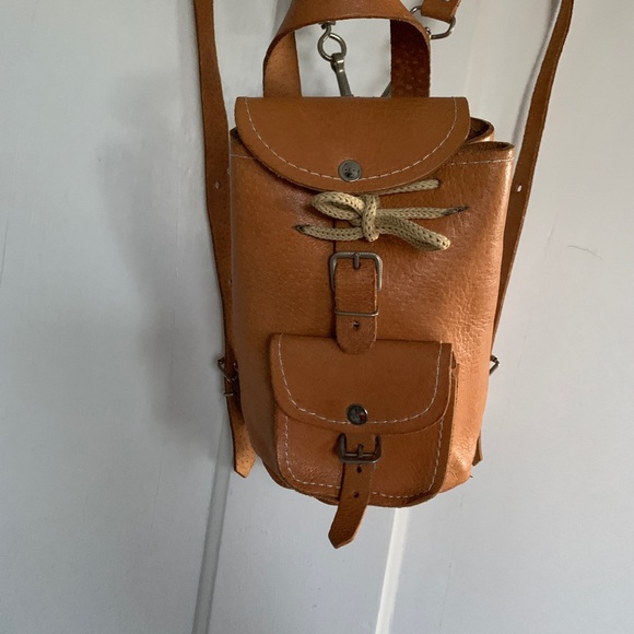 Mini Leather Backpack - Picture 1 of 8